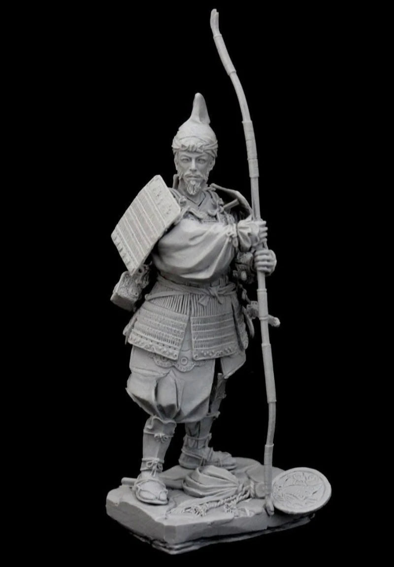 1/24 Scale 75mm Die-Cast Resin Figure Model Kit Ancient Japanese Samurai Hobby Miniature Toys Unassembled Unpainted DIY Diorama - R Supply Store