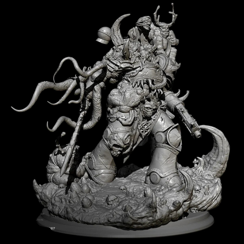 1/24 Corruptor Warrior Resin Kit | Demon Warlord Figure (85mm)