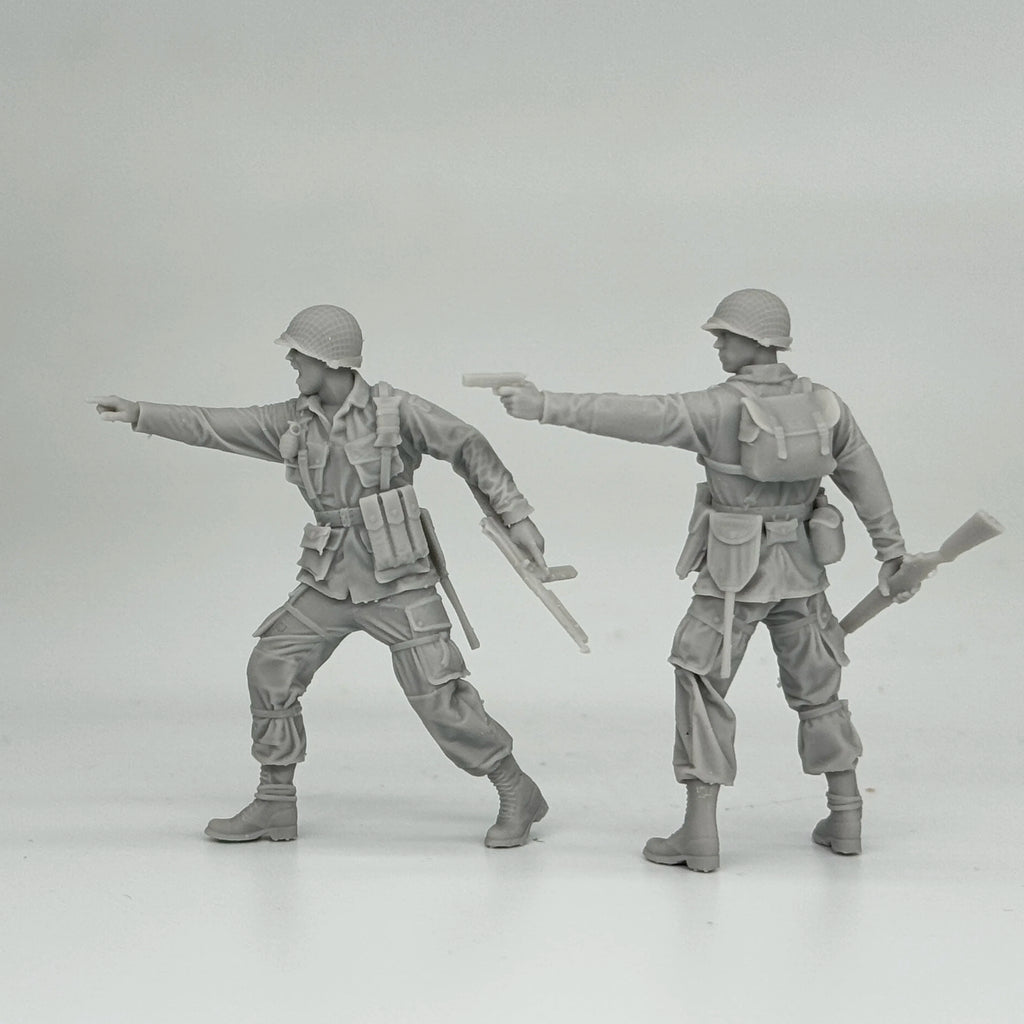 1/16 & 1/35 Scale WWII US Army 101st Airborne Division Angry Soldiers - 2 Figure Kit | R-Supply Store