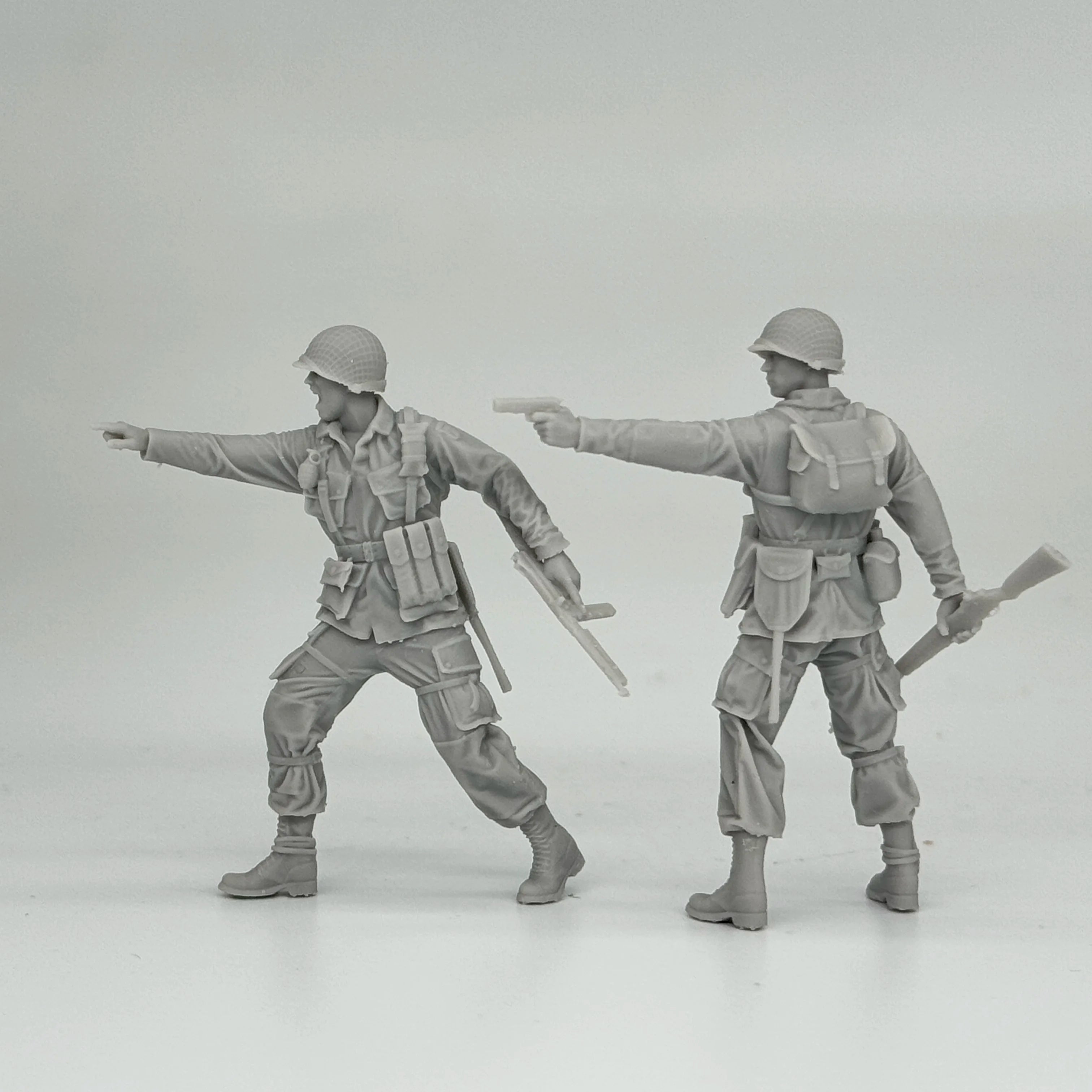 1/16 & 1/35 Scale WWII US Army 101st Airborne Division Angry Soldiers - 2 Figure Kit | R-Supply Store