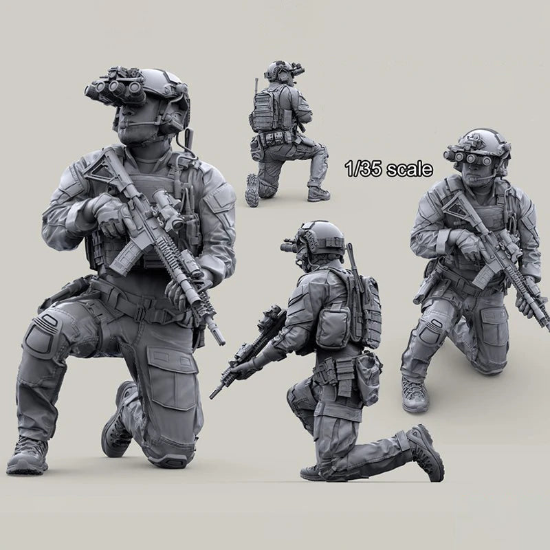 1/35 Scale Elite Special Forces Resin Figures Set (x6) - Dynamic Modern Ops Diorama Kit
