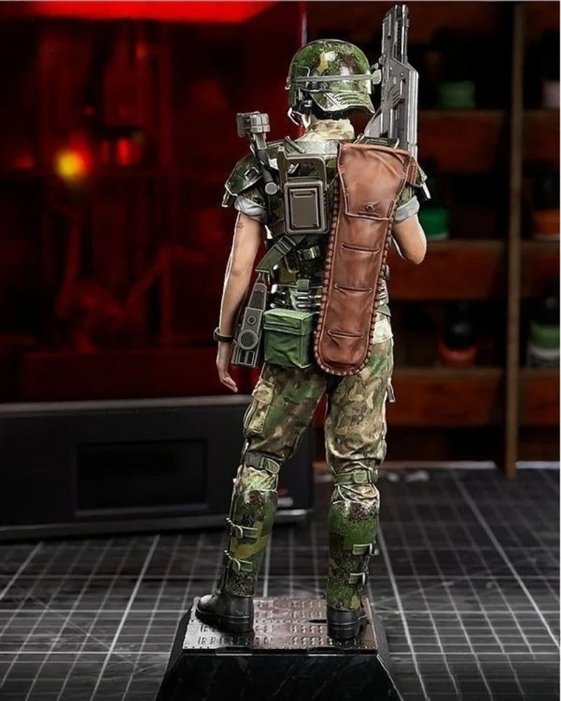 1/24 Scale Die-Cast Resin Figure Model Kit Sci-fi Horror Movie Marine Corporal Miniature Toys Unassembled Unpainted DIY Diorama - R Supply Store