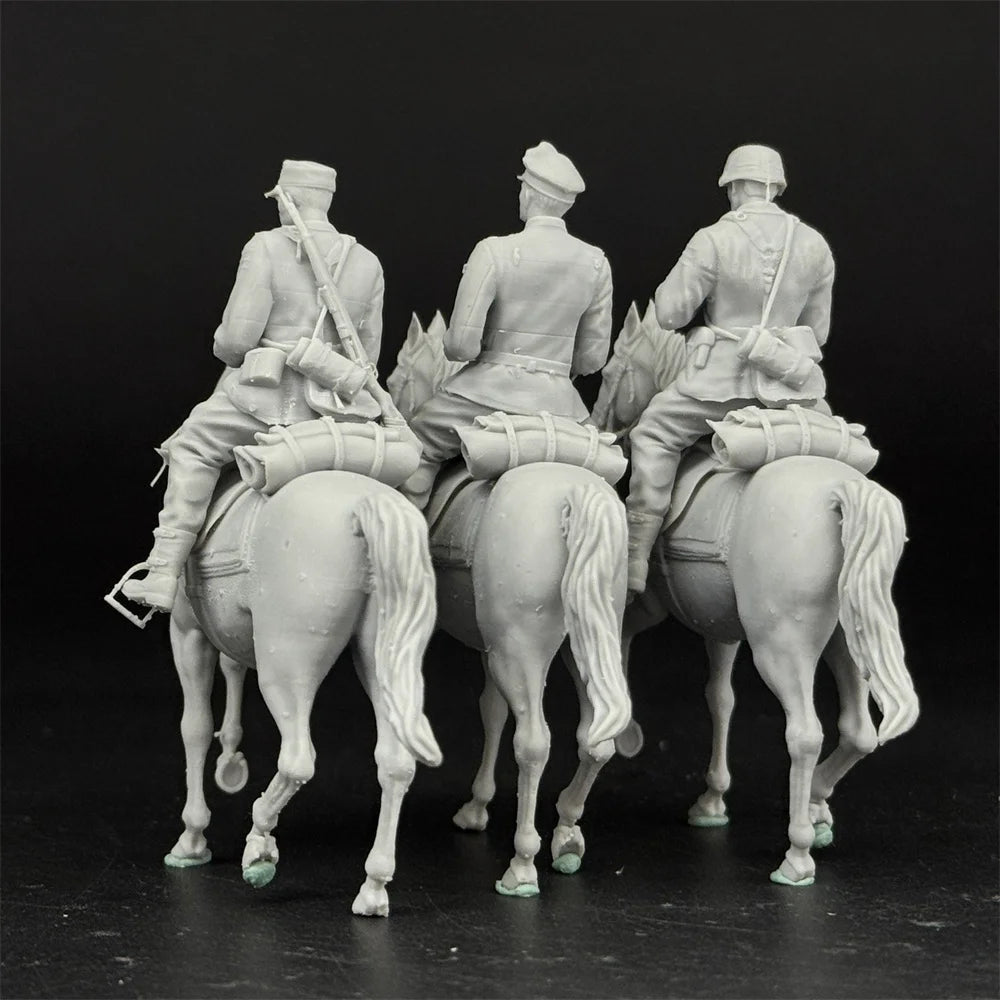 1/35 Scale WWII German Cavalry | 3-Figure Premium Resin Set