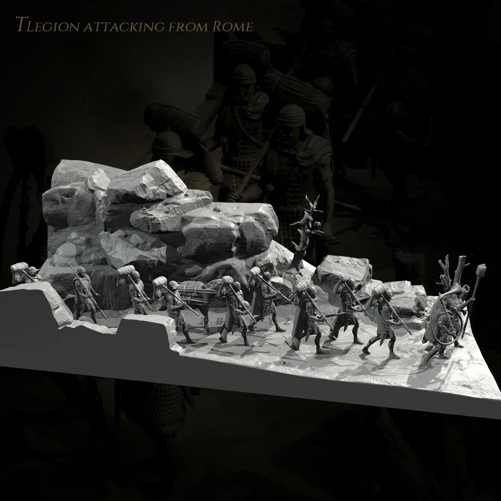 1/35 Roman Legion Attacking Diorama Resin Kit | Historical Miniature 38mm & 50mm