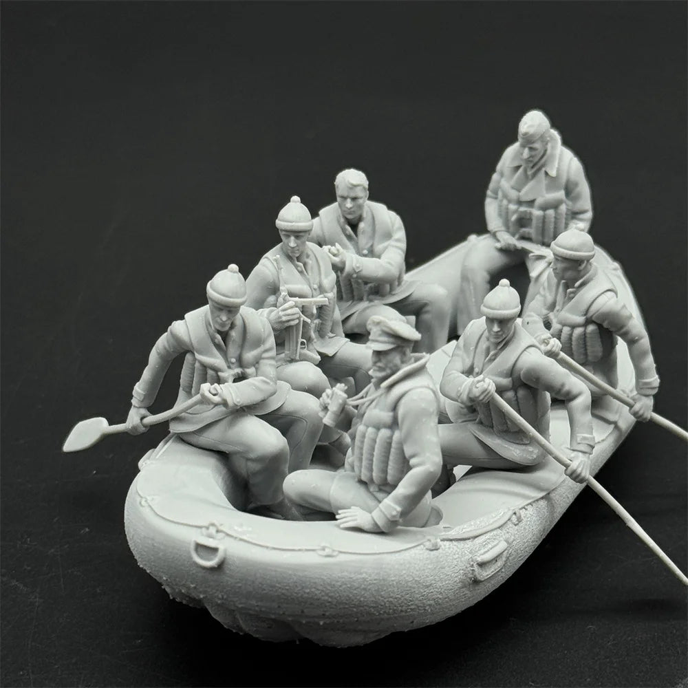 1/35 Scale WWII German Navy Officer's Raft | High-Detail Resin Model Kit