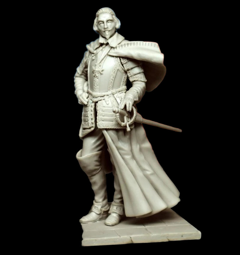 1/24 Scale 75mm Die-Cast Resin Figure Model Kit Ancient French Duke Hobby Miniature Toys Unassembled and Unpainted DIY Diorama - R Supply Store