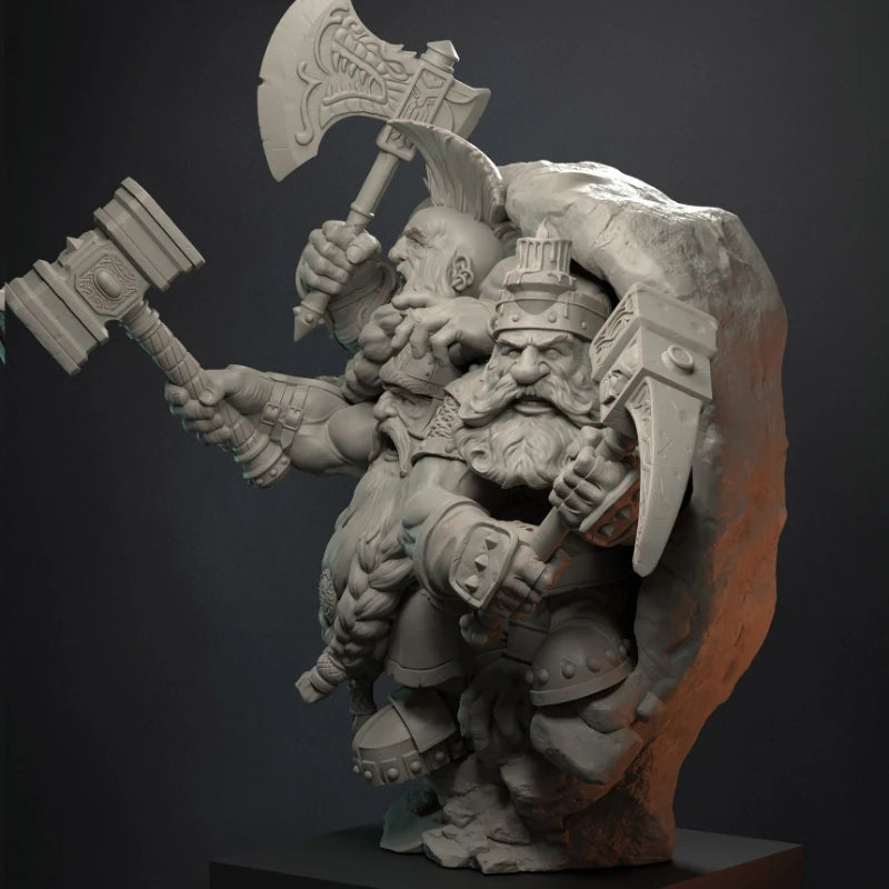 1/24 Scale 80mm Die-Cast Resin Figure Model Kit Dungeon Rock Fire Hobby Miniature Toys Unassembled Unpainted DIY Diorama - R Supply Store