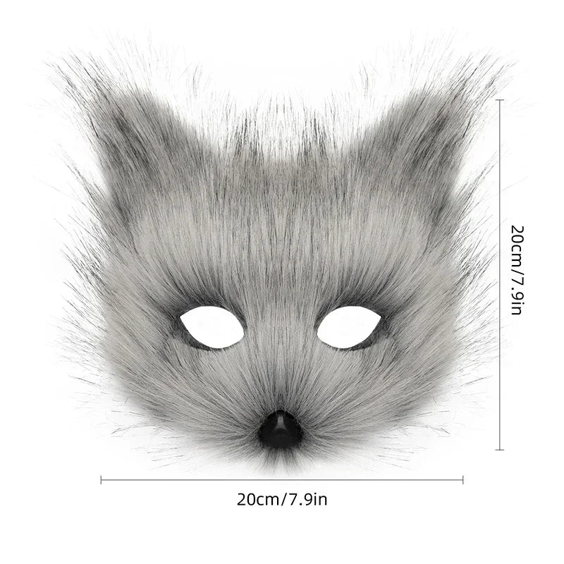 Halloween Ball Masks Animal Wolf Fox Make-up Masks For Men and Women Animation Exhibition Cosplay Festival Performance Props