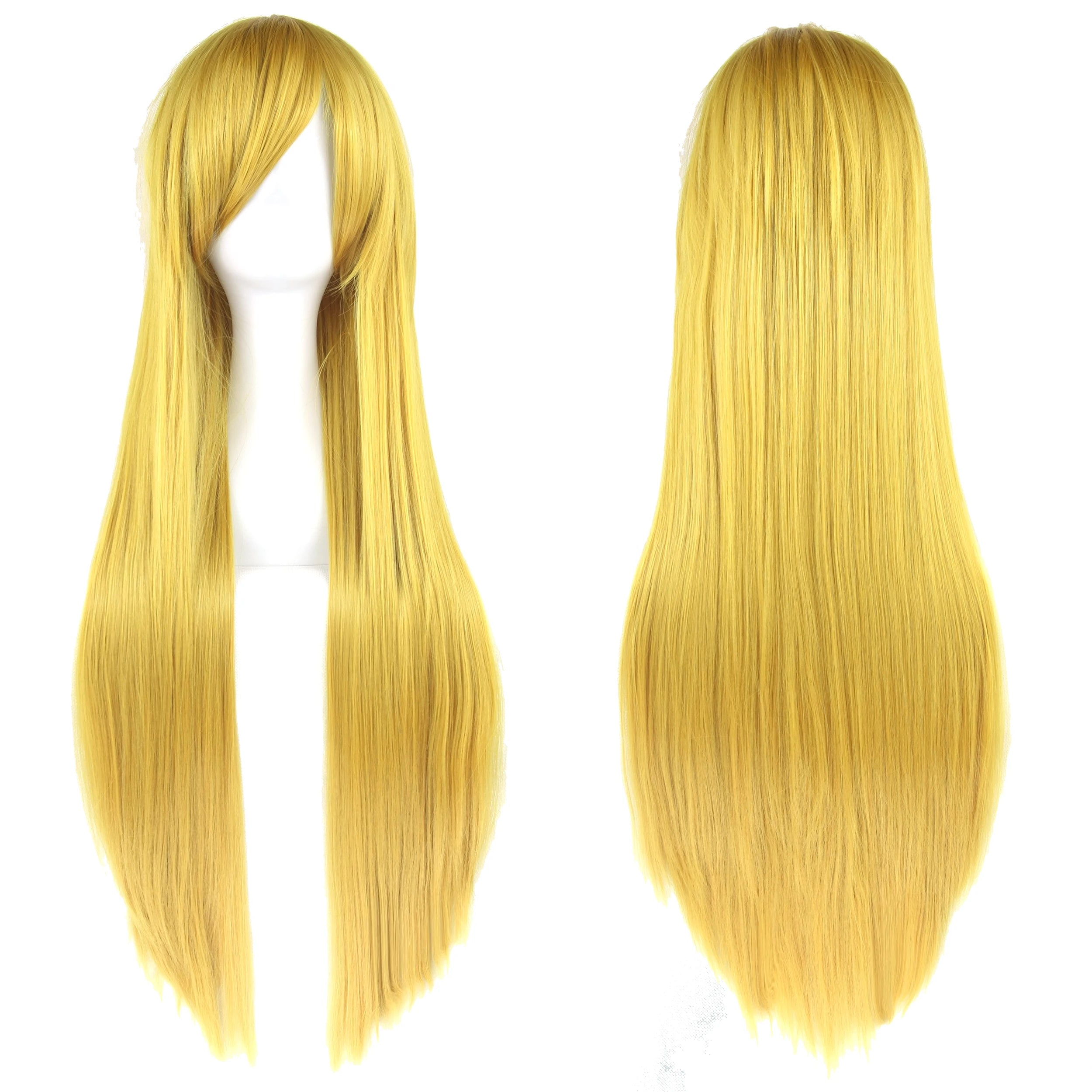 Long White Purple Cosplay Wig 80cm Straight Synthetic Hairpiece for Women Anime Party Wig