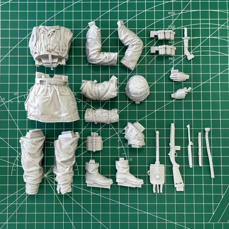 1/10 Scale Resin DieCast Figure Model Kit Ambush Battle Smoking Soldier Rifleman Unassembled Unpainted - R Supply Store