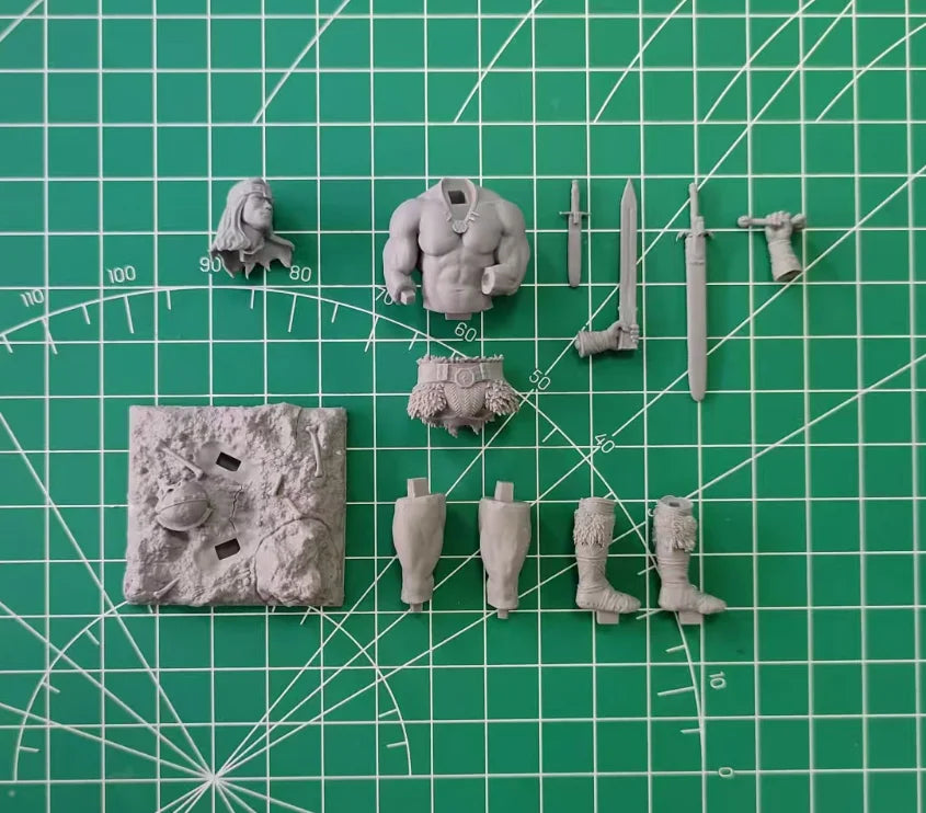 1/24 Scale Resin Figure Model Kit | Anime Super Hero Barbarian Diecast Unassembled Unpainted Diorama - R Supply Store