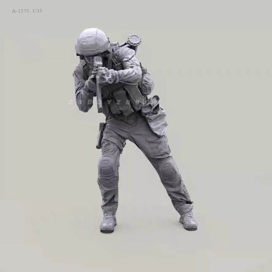 1/35 Scale Modern Assault Operator Resin Figure - Dynamic Point Man Tactical Kit