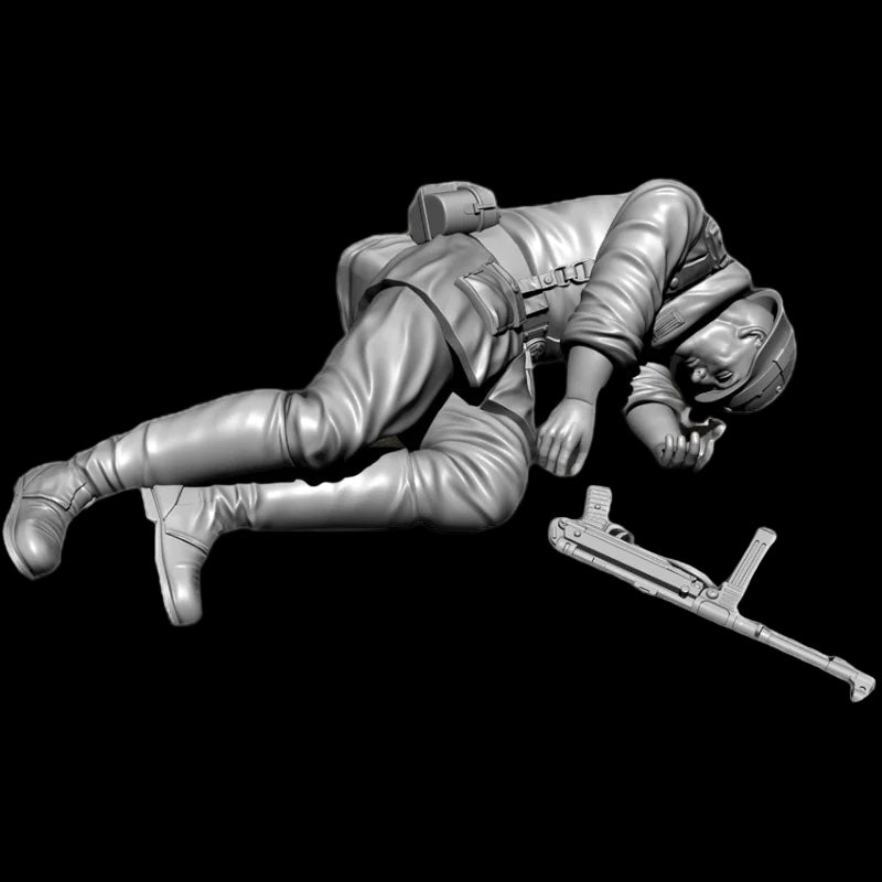 1/35 Scale WWII Fallen German Infantry Resin Figure Kit - Killed in Action Diorama Detail