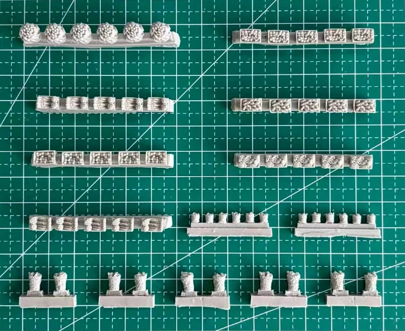 1/72 Scale Die-Cast Resin Model Assembled Kit Food Supplies Accessories Set Unassembled and Unpainted - R Supply Store