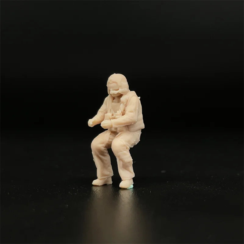 1/72 Scale US Black Hawk Helicopter Pilot & Door Gunner Resin Figure Set (6 Figures) - Modern Military Diorama