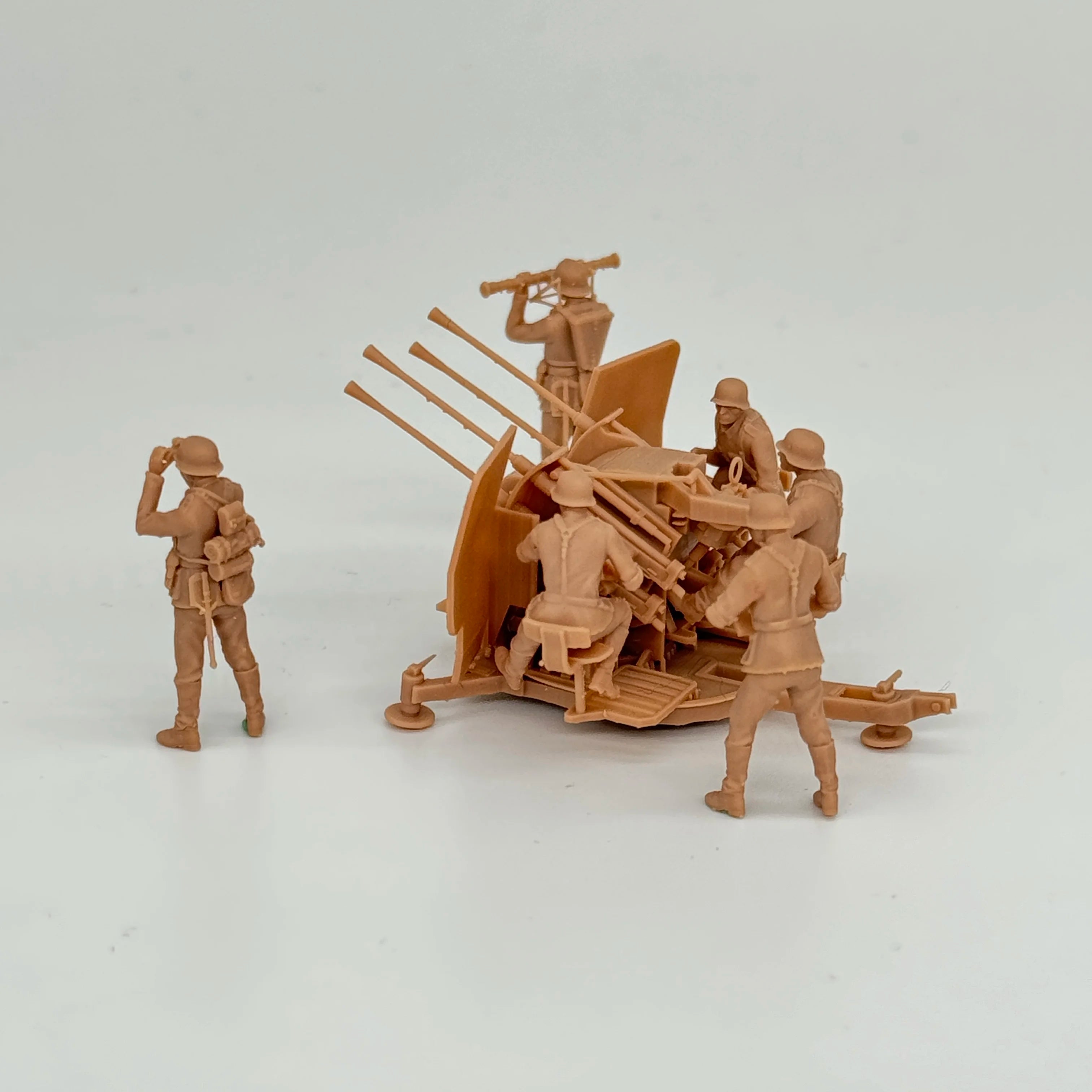 1/72 Scale WWII German Army Flak 38 Anti-Aircraft Gun & 6 Crew Figures | R-Supply Store