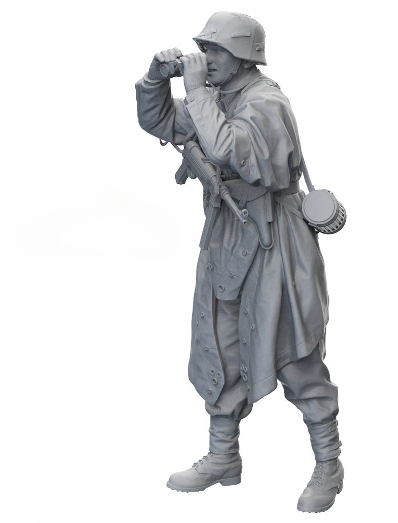 1/16 Scale Die-Cast Resin Figure Model Kit WWII German Field Commander Unassembled and Unpainted - R Supply Store