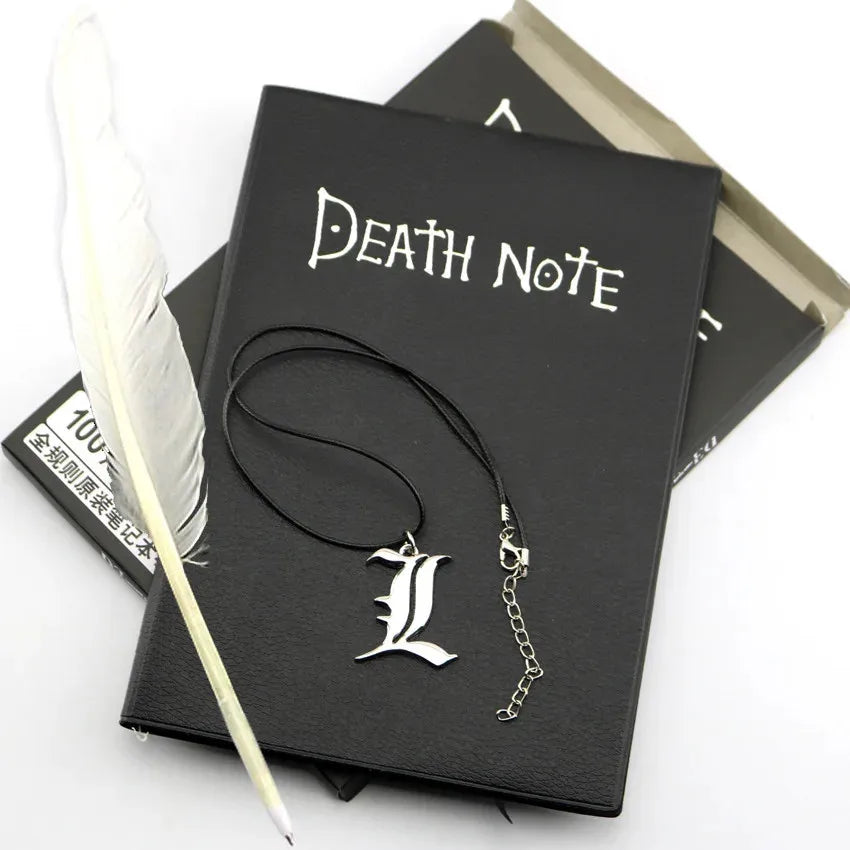 Death Note Notebook Set Leather Anime Journal Collectible Writing Book School Gift
