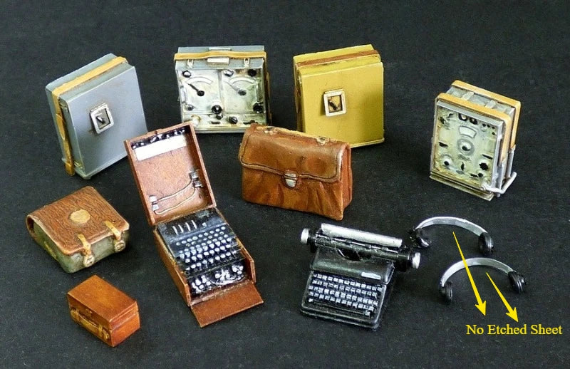 1/35 Scale Die-Cast Resin Model Assembled Kit WWII German Radio Set Scene Model Unassembled and Unpainted No Etched Sheet - R Supply Store