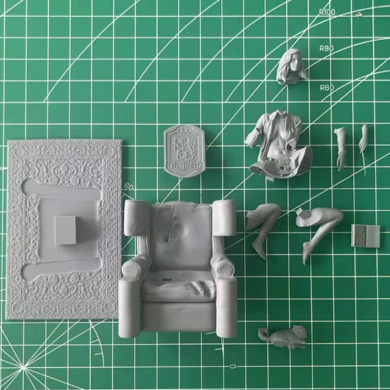 1/24 Scale DieCast Resin Figure Model Kit Sexy Wizardess on The Sofa NSFW Hobby Miniature Toys Unassembled Unpainted DIY Diorama - R Supply Store