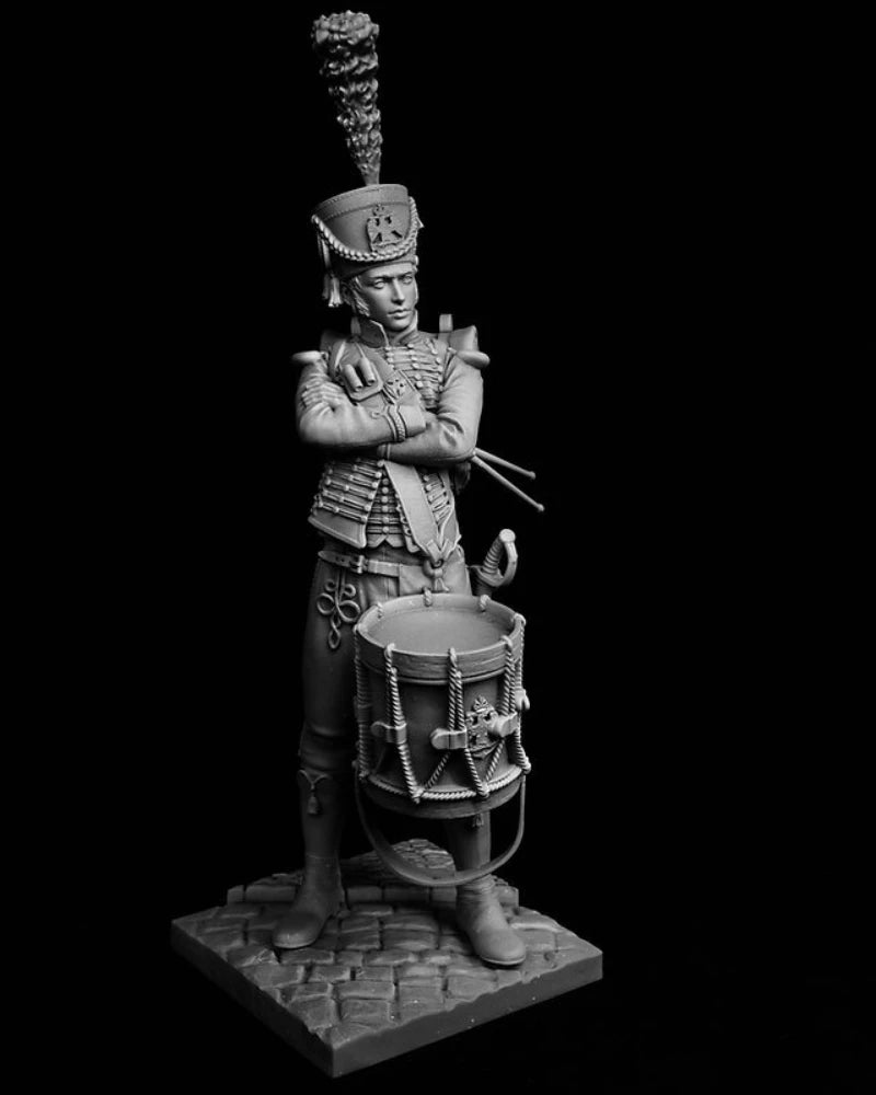 1/16 Scale (120mm) Napoleonic Era Military Drummer Resin Figure - Historical Hobby Miniature Kit