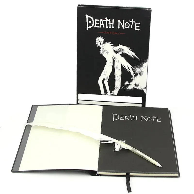 Death Note Notebook Set Leather Anime Journal Collectible Writing Book School Gift