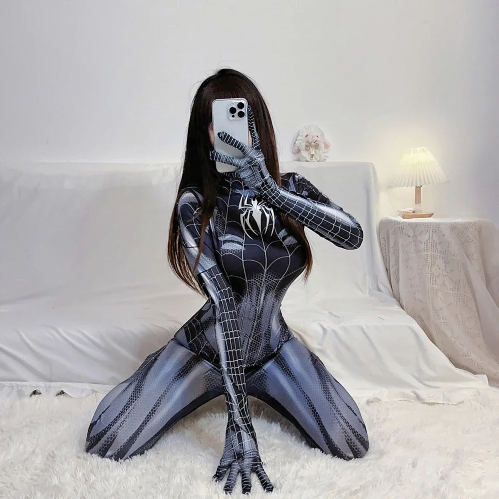 Spider-Woman - Spandex Bodysuit Venom Superhero Suit Cosplay Costume