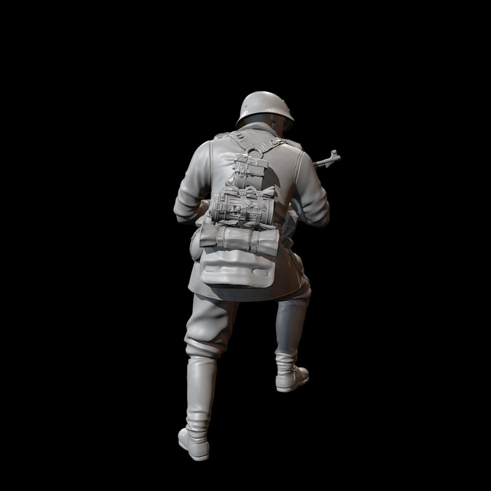 1/35 Scale WWII German Infantry SMG Gunner Resin Figure Kit - Urban Combat Miniature