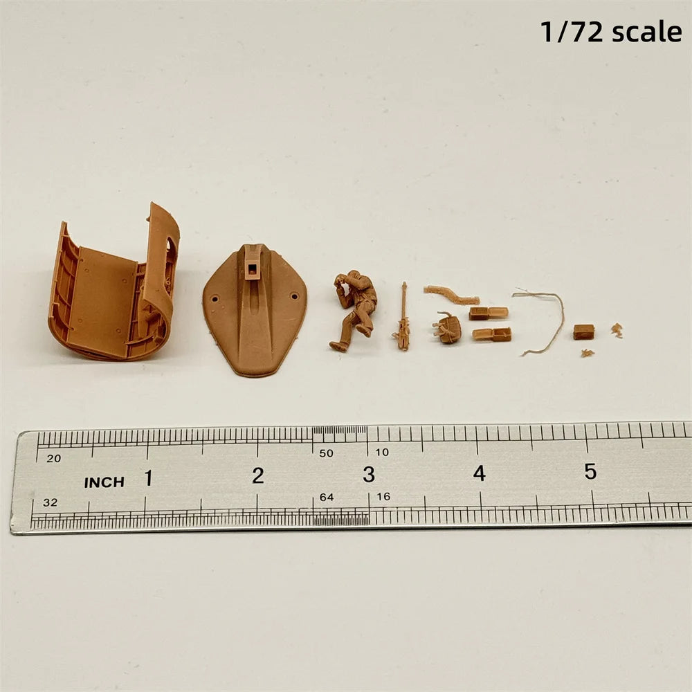 1/48 & 1/72 Scale WWII Bomber Waist Gunner / Ball Turret Crew Resin Model Kit - B-17 Flying Fortress