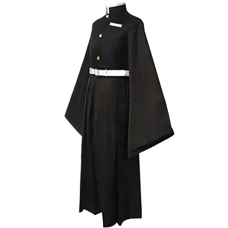 Demon Slayer Tokitou Muichirou Cosplay Costume - Kimetsu No Yaiba Uniform with Wig Halloween Outfit