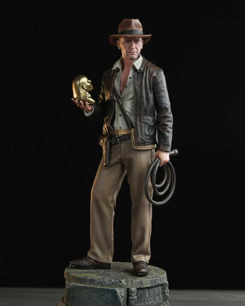 1/24 Scale DieCast Resin Figure Model Kit Cowboy Adventurer Indiana Jones Hobby Miniature Toys Unassembled Unpainted DIY Diorama - R Supply Store