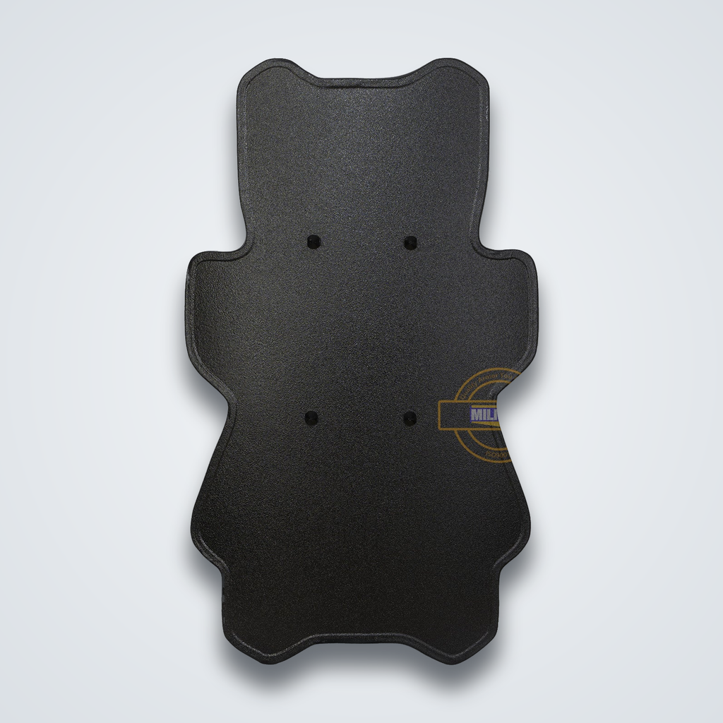 NIJ IIIA contoured tactical ballistic shield, matte black