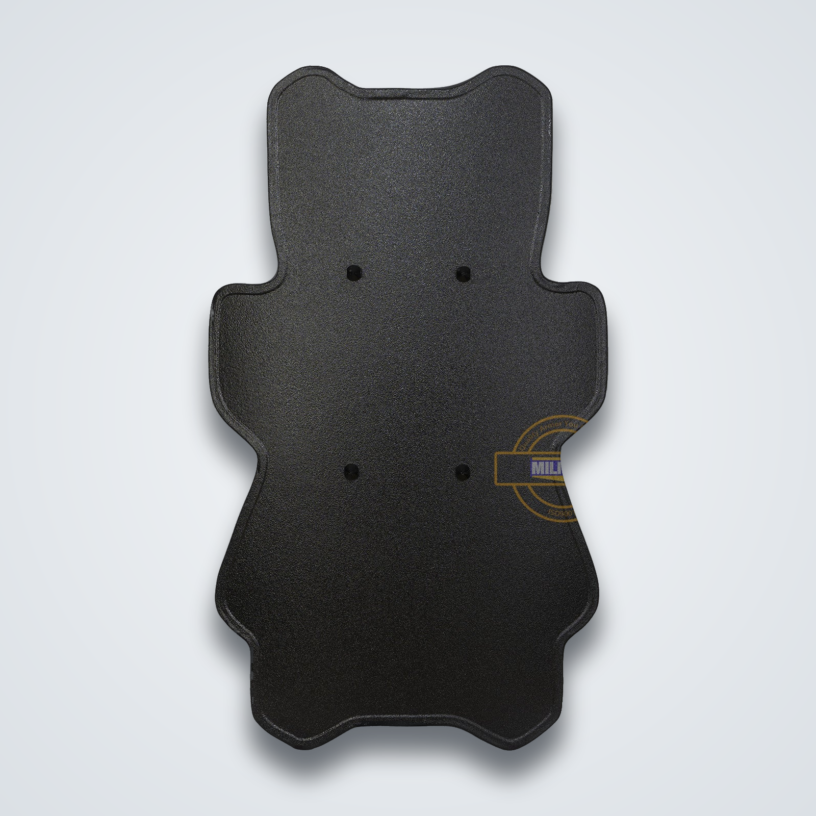 NIJ IIIA contoured tactical ballistic shield, matte black