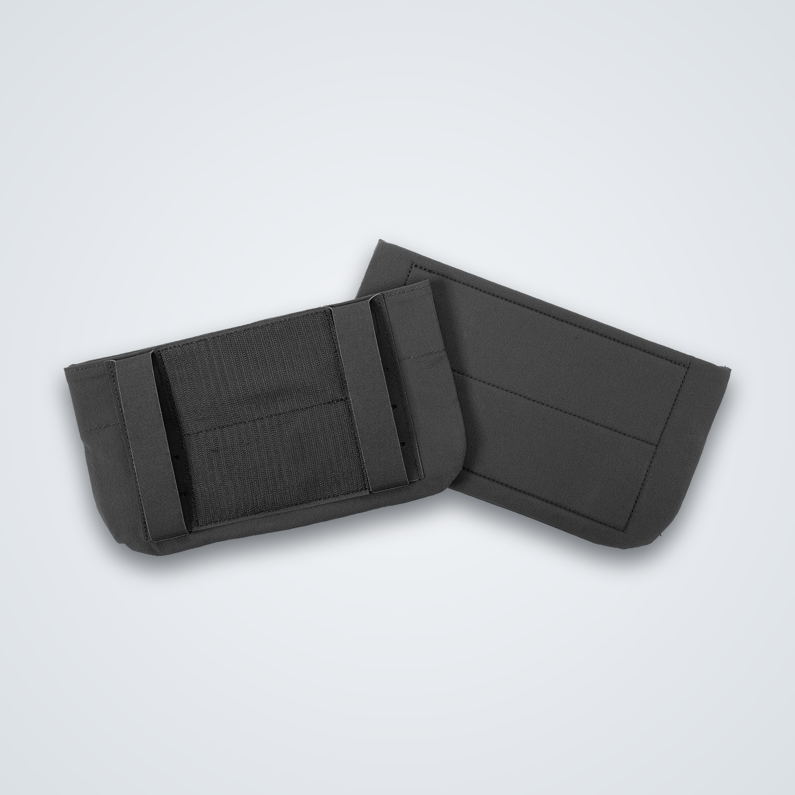 Black ARC stretch side bucket pouch set, pair