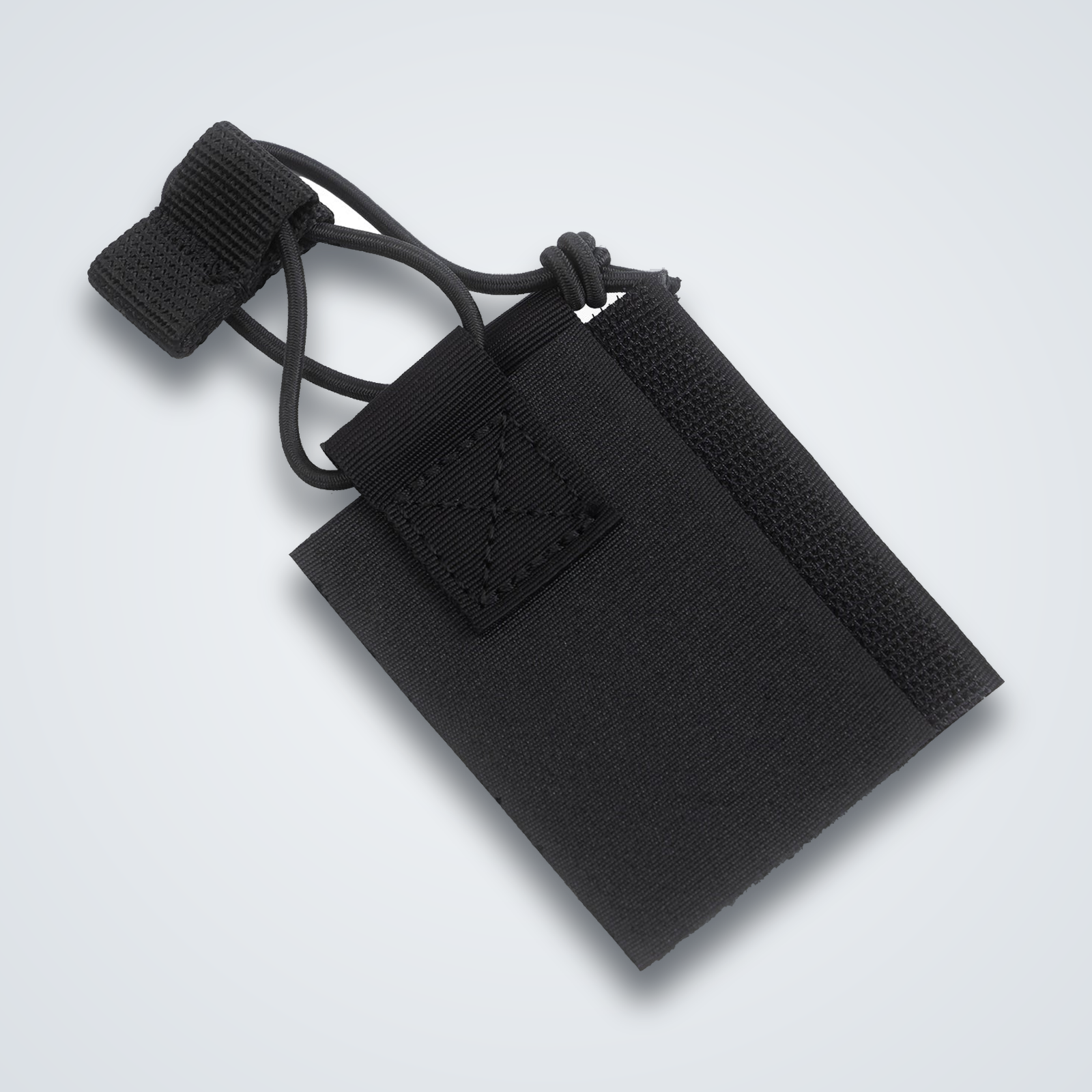 Elastic magazine retainer for plate carrier side buckets, black