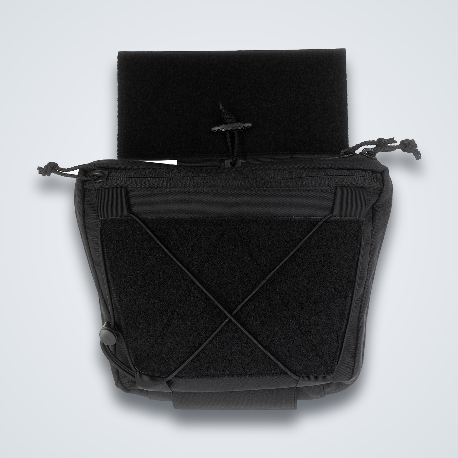 Militech abdominal dangler pouch and handgun waist bag, black
