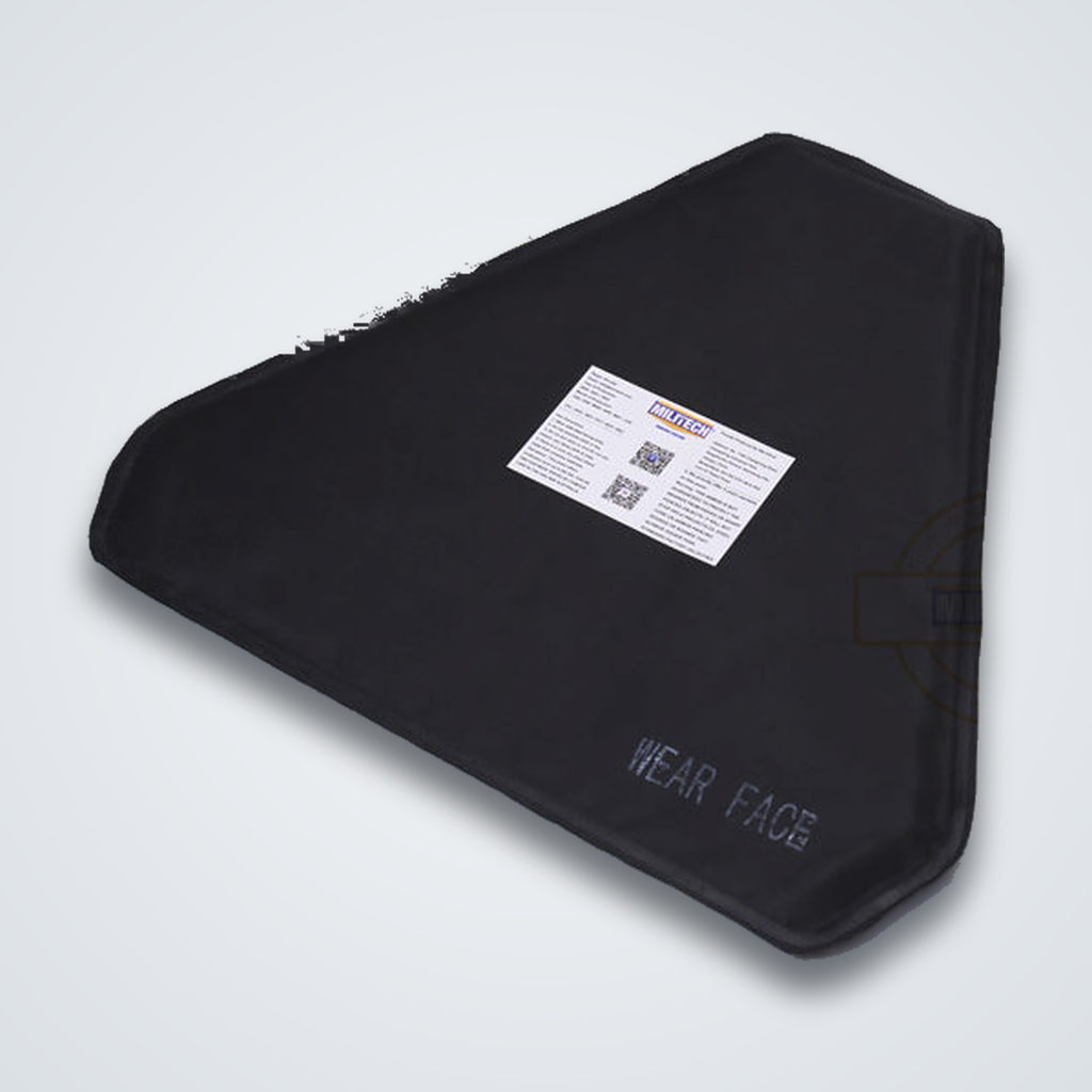 NIJ IIIA soft armour groin protection panel, black