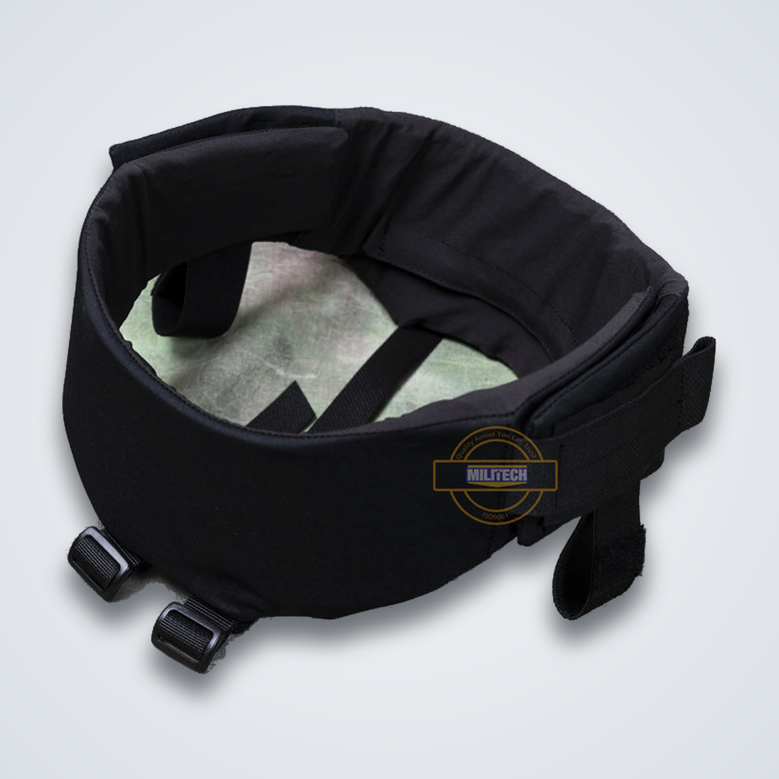 NIJ IIIA modular neck and throat protector, black