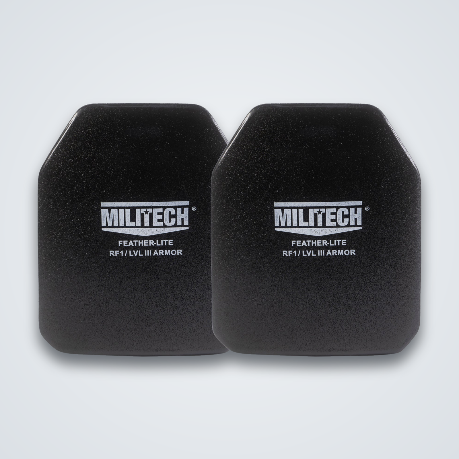 NIJ III+ RF1 UHMWPE Feather-Lite rifle plates, pair set