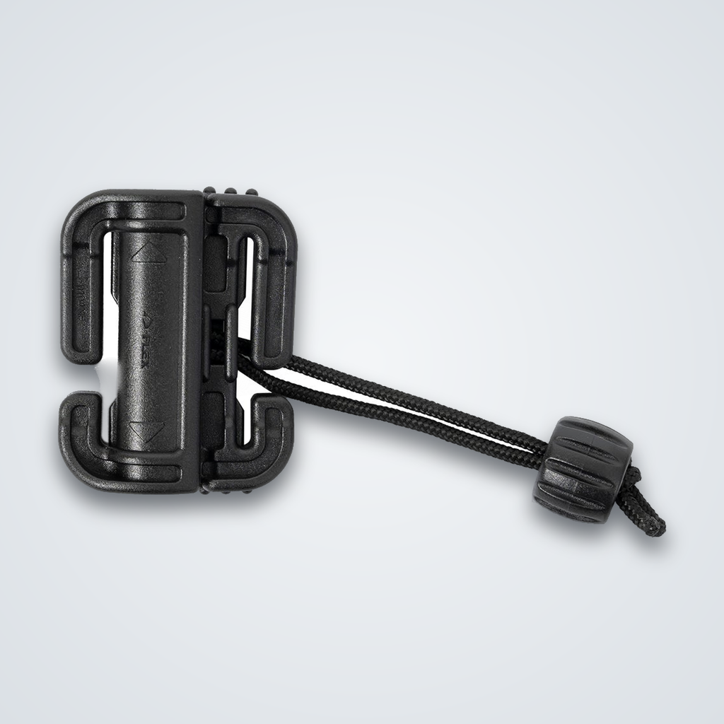 UTX Duraflex split quick-release buckle set, black