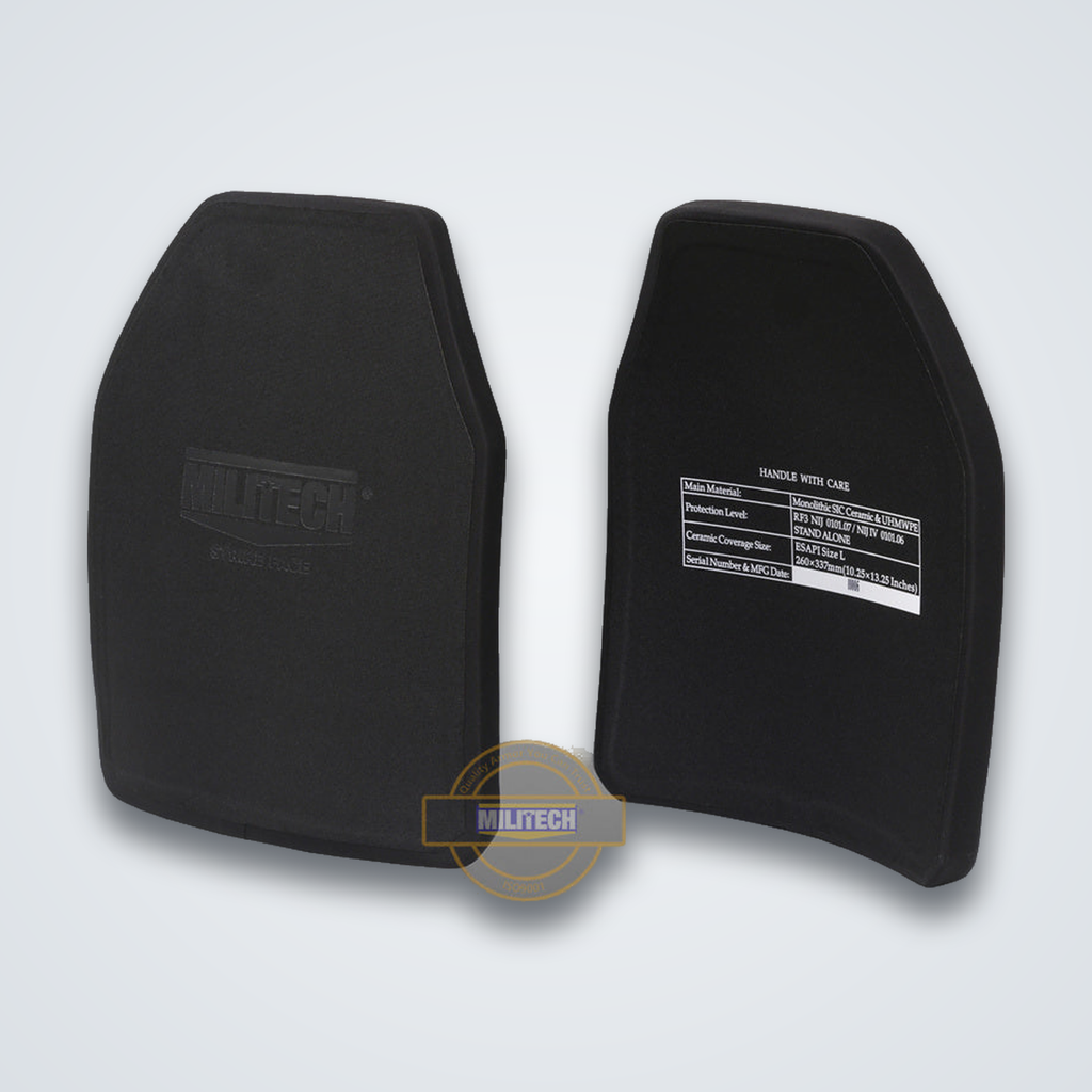 NIJ IV Hard Armour Plate Set (ESAPI, RF3 Rifle-Rated, Pair)